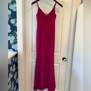 BCBGMAXAZRIA Vivid Fuschia Gown Size 2